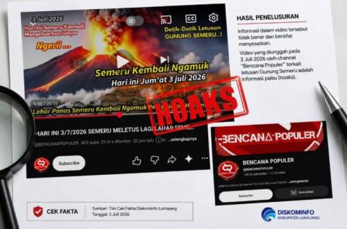Pemkab Lumajang Klarifikasi Video Viral Erupsi Semeru: Pastikan Informasi Hoaks