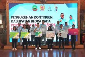Bupati Blora Lepas 347 Atlet Menuju Porprov Jateng 2026, Target Masuk 10 Besar